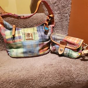 Dooney & Bourke Small Hobo Madras Ant Plaid Collec